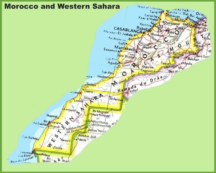 Mapa de Marruecos